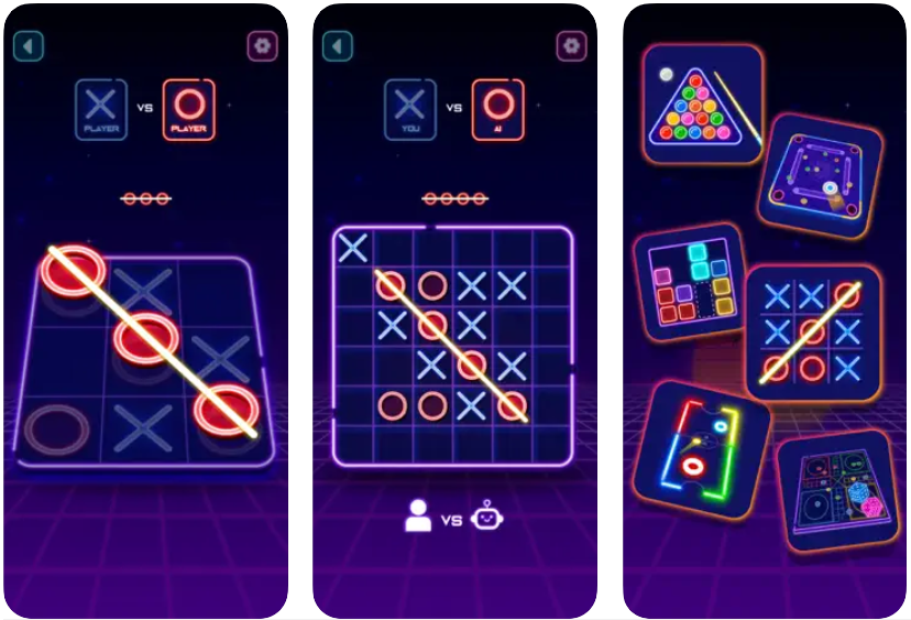 Tic Tac Toe Glow: 2 Players – Apps bei Google Play